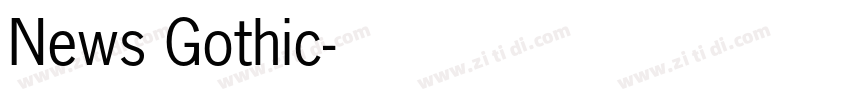 News Gothic字体转换